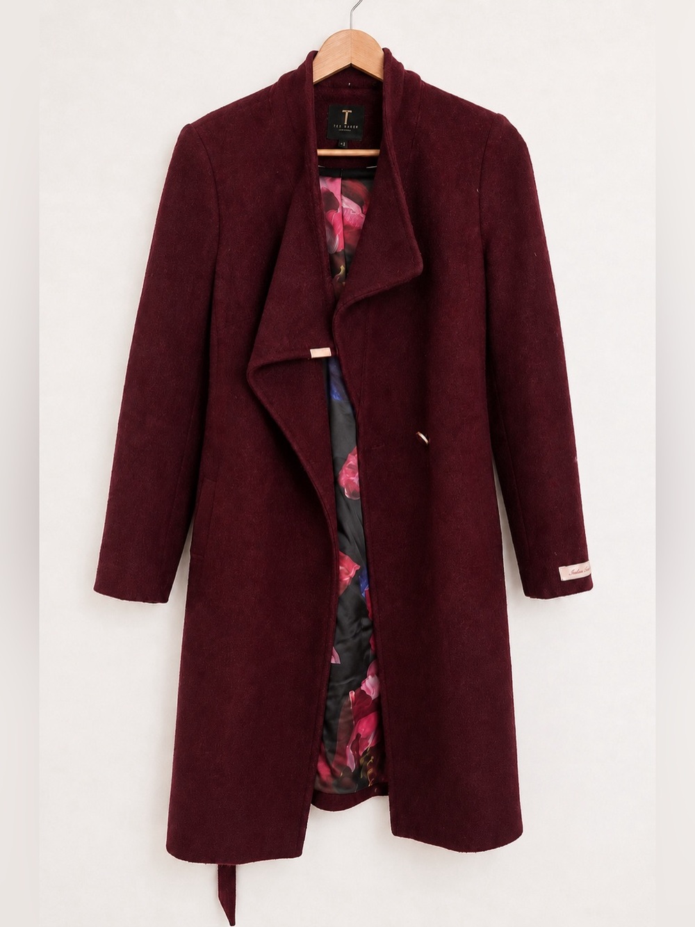 Ted Baker Wrap Coat Wool & Cashmere Blend